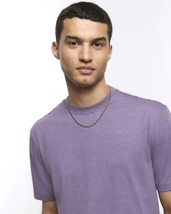 Purple regular fit t-shirt