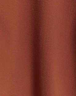 Red regular fit seersucker revere shirt