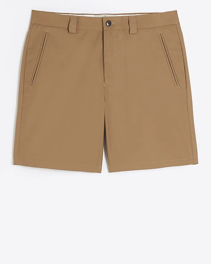 Rust tapered fit shorts
