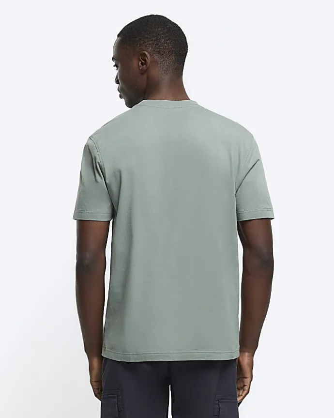 Sage green slim fit t-shirt