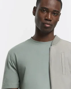 Sage green slim fit t-shirt