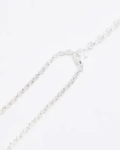 Silver Twisted Chain Necklace