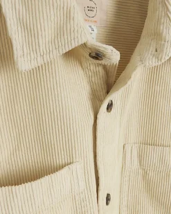 Stone regular fit corduroy overshirt