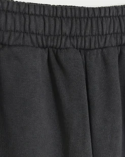 Washed black oversized fit joggers