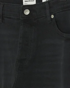 Washed black slim fit jeans