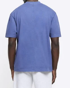 Washed blue RI studio regular fit t-shirt