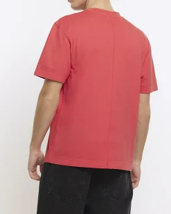 Washed red RI Studio regular fit t-shirt