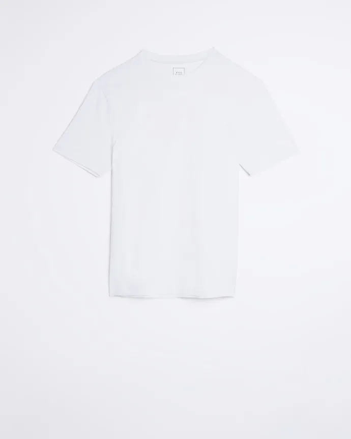 White muscle fit t-shirt