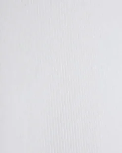 White regular fit rib vest