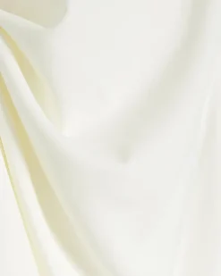 White ruched bodycon mini dress