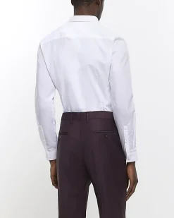 White slim fit multipack of 3 smart shirts