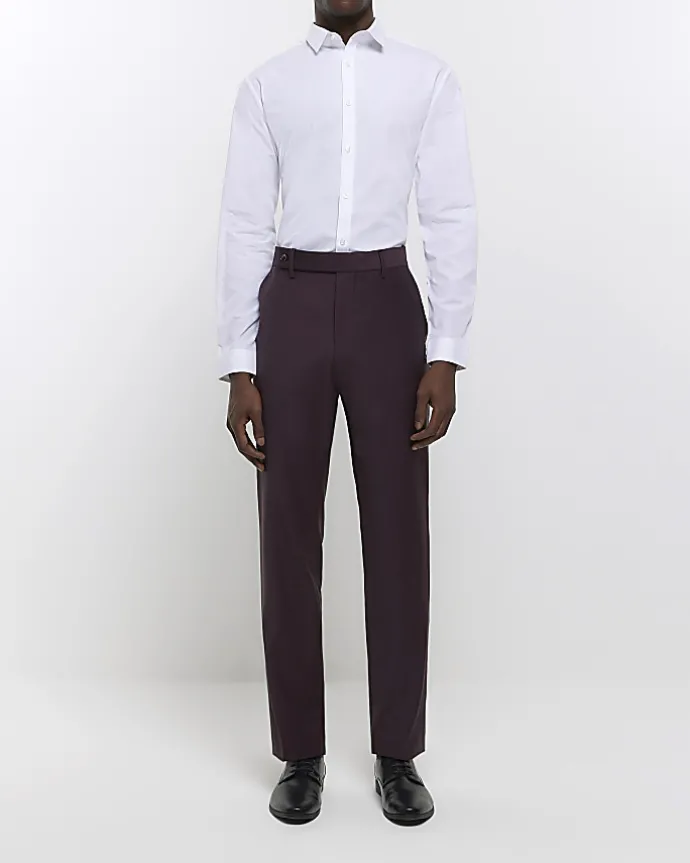 White slim fit multipack of 3 smart shirts