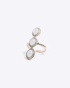 White Stone Ring