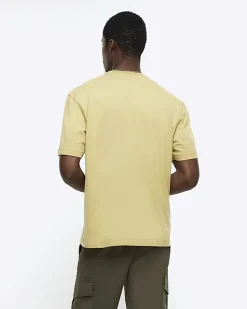 Yellow regular fit t-shirt