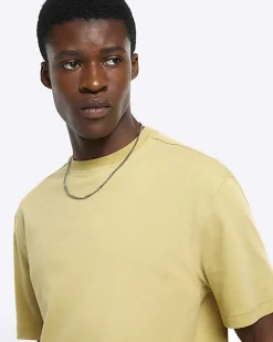 Yellow regular fit t-shirt